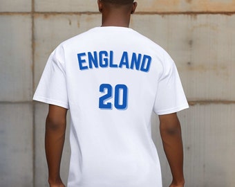 England EM Shirt 2024 EnglandFussball Trikot TShirt Personal. Custom Soccer Top Europameisterschaft Football European Championship