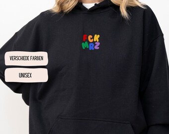 FCK MRZ Hoodie Statement Sweater against the Right | Unisex Hoodie Protest Streetwear Activism Fair Fashion