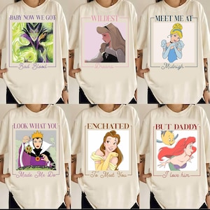 Custom Vintage Disney T-shirt, Meet Me At Midnight Cinderella Hoodie, But Daddy I Love Him Sweatshirt, Disney Princess Tee, Magical Parks