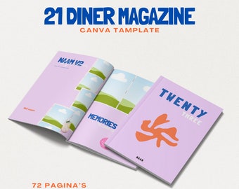 Tamplate Canva personalizable, Libro de 21 cenas, Libro de cumpleaños, Plantilla Canva, Estética, para tu mejor amiga, novias, hermana, novia
