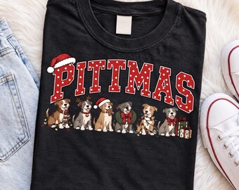 PITTMASt Dog Christmas PNG, Pitbull Lover Sublimation, Instant Download