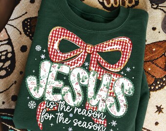 Jesus is the Reason for the Season PNG, Christian Faith Christmas Digital Download
