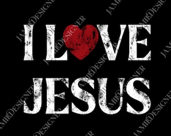 Ich liebe Jesus png, christlicher Glaube png, religiöses Geschenk, inspirierendes christliches png, Bibelvers png für sie, Jesus Liebe