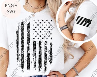 Patriotic American Flag Graphic png, American Flag Digital Download, Flag USA png, Patriotic png, USA Flag Distressed svg