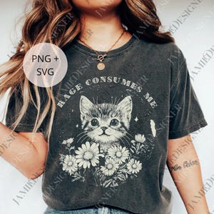 Rage Consumes Me png, Funny Hilarious Kitten Meme, Weirdcore png, Sarcastic png, Unhinged png, Funny Mental Health Meme