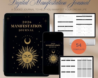 2026 Manifestation Journal: Law of Attraction Techniques (Digital Download)