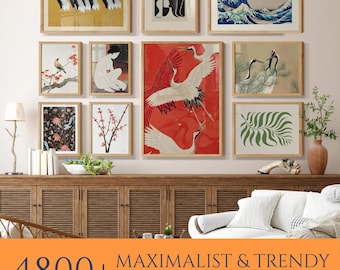 Maximalist Gallery Wall Art Print Set: 4800 Eclectic Designs (Digital Download)