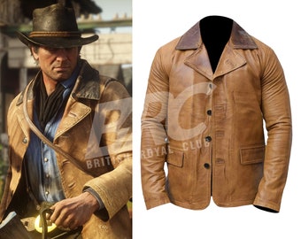 Red Dead Redemption ll Arthur Morgan Brown Genuine Leather Jacket