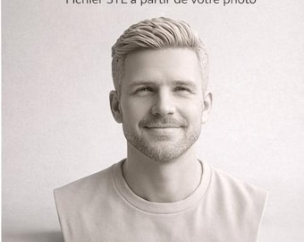 Busto personalizzato – Ritratto digitale personalizzato dalla tua foto