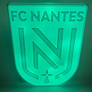 3D printed football logo light box – Light decoration – Football fan gift – PSG-MARSEILLE-NANTES