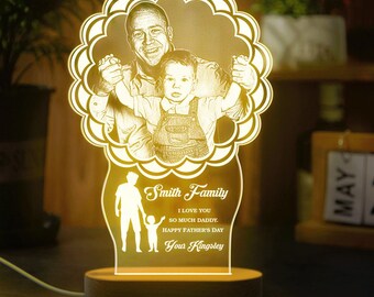 Gift for Dad / Light Stand with message