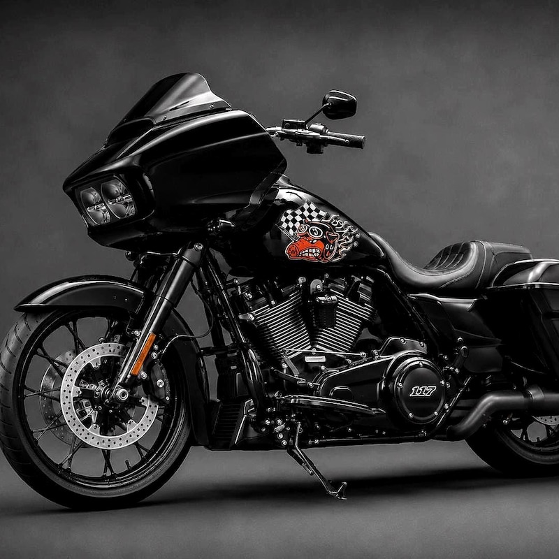 Harley Racing Decals - Etsy