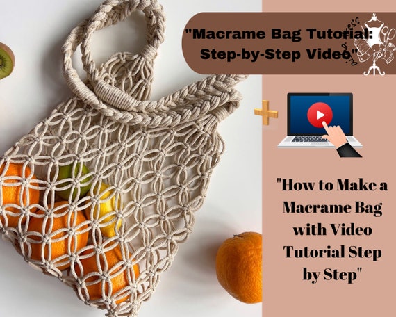 Macrame rope bag shop