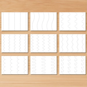 Preschool Cutting Practice Worksheets, Montessori Scissor Practice, Kindergarten Scissor Skills, Printable Fine Motor Practice for Toddler