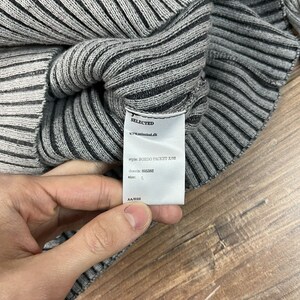 y2k lace up ribbed knit - small