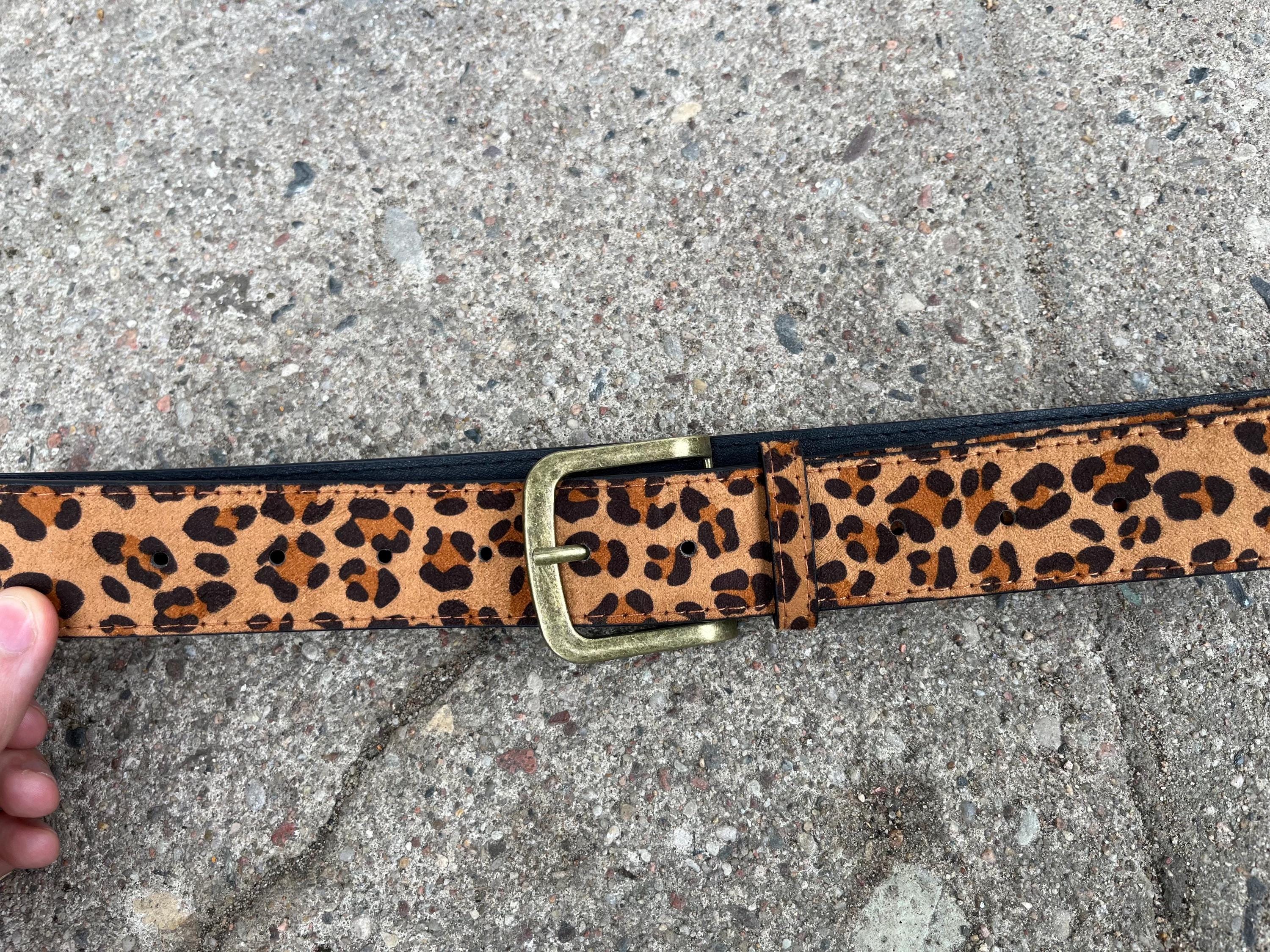 Y2K Leopard Print Belt | Unisex Faux Leather Fashion - Etsy display picture 1