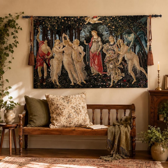 Classical European Art Tapestry | Woven Wall Hanging Decor