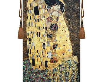 Gustav Klimt the Kiss Tapestry Wall Hanging 90 x 138 CM