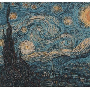 Van Gogh Starry Night High Quality Woven Tapestry 135 x 85 CM