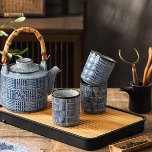 Vintage Ceramic Tea Set, Traditional Japanese Tea Set, Teapot Cup, Handmade Ceramic Cup,Suitable For Office Home Tea Set,Gift For Tea Lovers