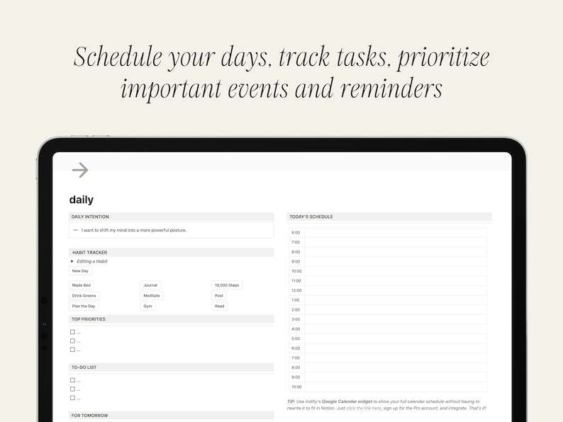 Minimal & Aesthetic Notion Life Planner | Notion Template | All in One ...