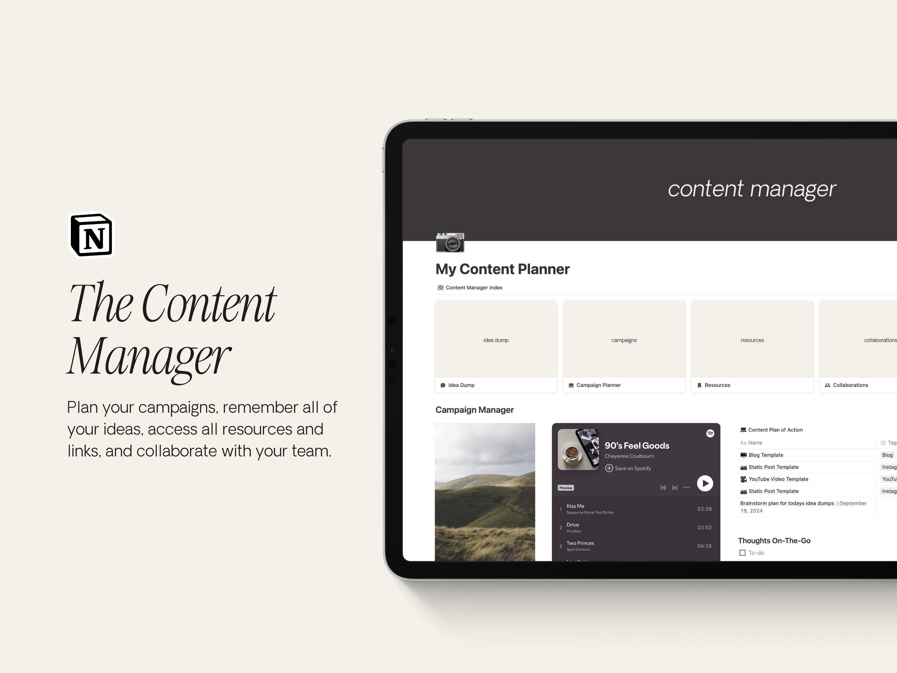 The Ultimate Content Planner | Notion Template | Aesthetic Influencer ...