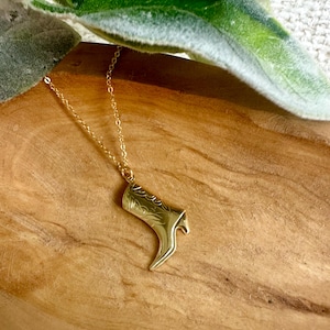 Lucchetta - 14k Gold Cowboy Cowgirl Boots Pendant Charm - Hypoallergenic Italian Jewelry From Italy - Made To Last, Gift Ready Box, Fits Necklaces Up To 4mm
