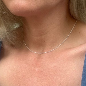 Chain Choker, Dainty Choker, Minimalist Choker, Satellite Chain Choker, Best Friends Gift, Gold Layering necklace, Mother’s Day Gift For Her