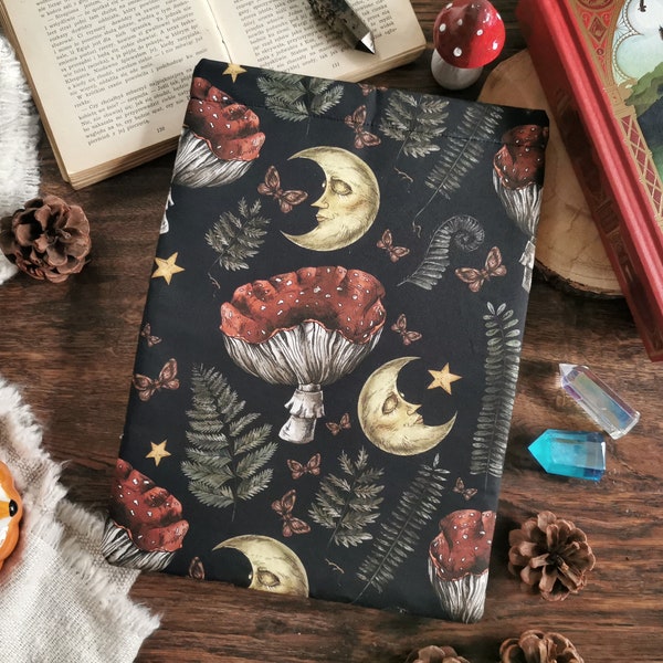 Cottagecore Booksleeve, Witchy Book Cover, Witchy Book Accessories, Bookish Gifts, Booksleeve for paperback and hardcover