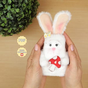 Bunny Plush Sewing Pattern DIY Сraft Rabbit Stuffed Toy Digital Download