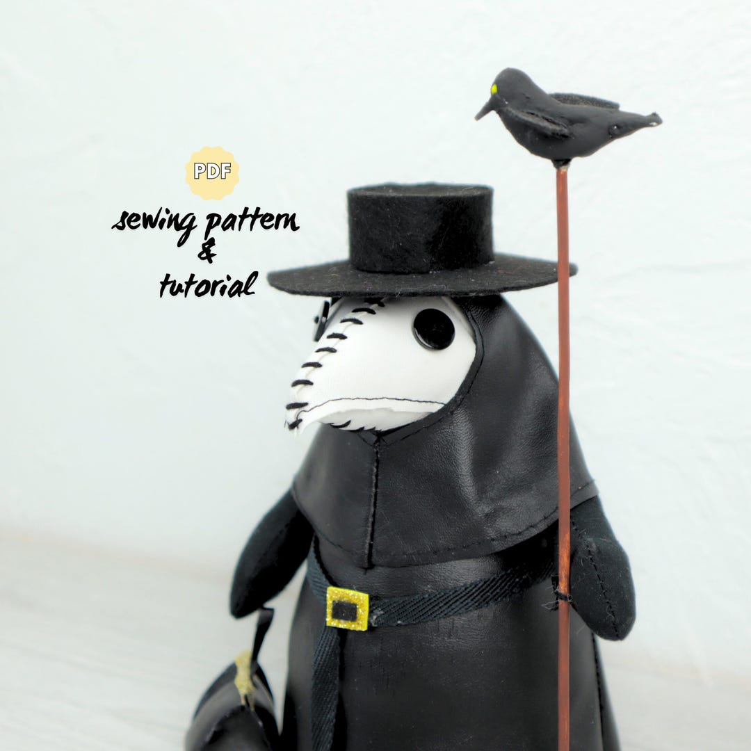 Plague Doctor Rag Doll Sewing Pattern Creepy Doll Do It Yourself - Etsy UK