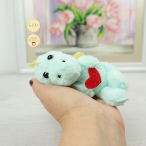 Dragon Plush Sewing Pattern PDF Do It Yourself  Dragon Plushie