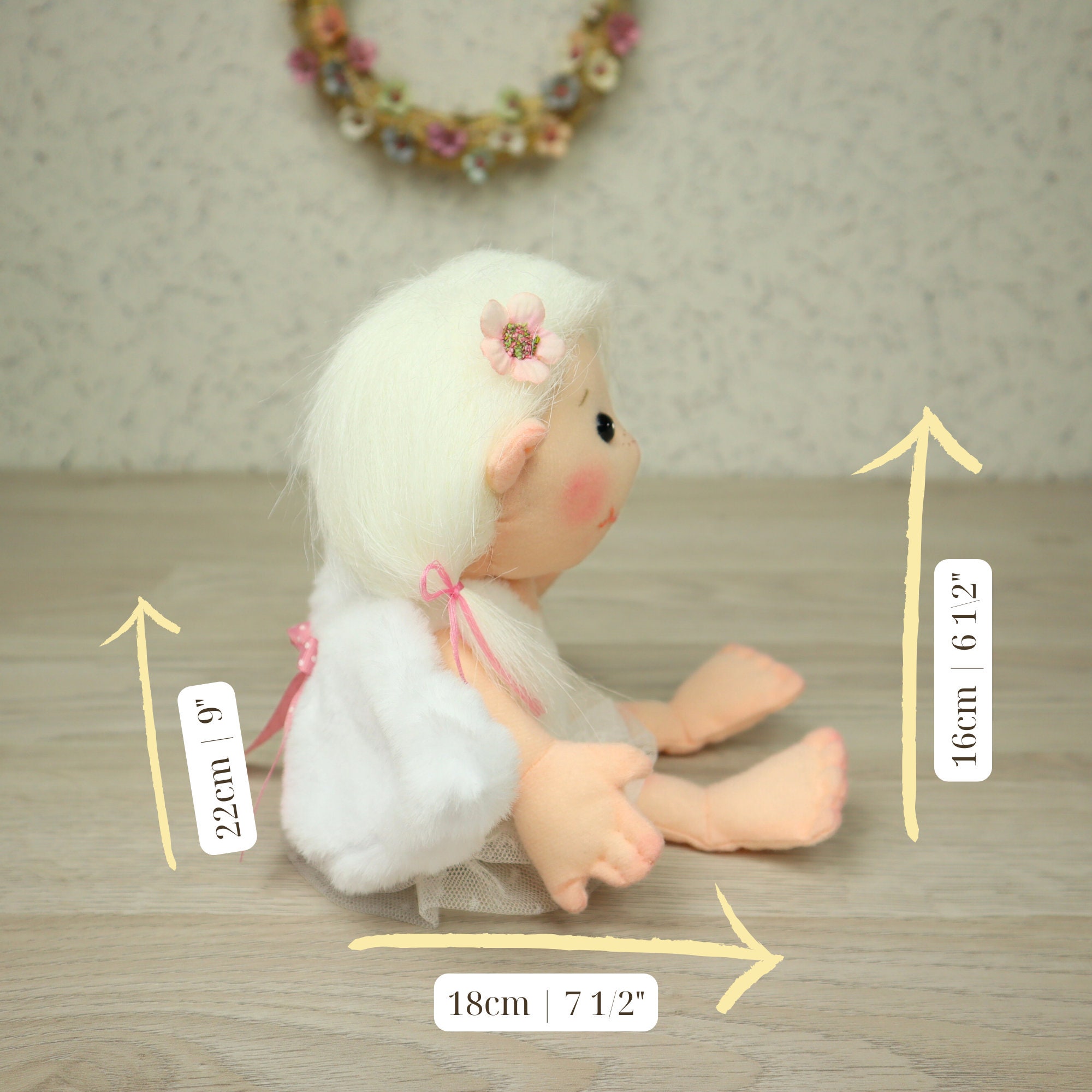 Angel Doll Pattern DIY Rag Doll Sewing Pattern Baby Girl Angel Digital ...