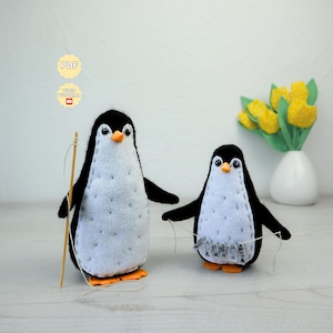 Penguin Plush PDF Sewing Pattern Stuffed Animal Digital Pattern