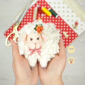 Pincushion Sheep Sewing Pattern Do It Yourself Pin Holder Digital Download