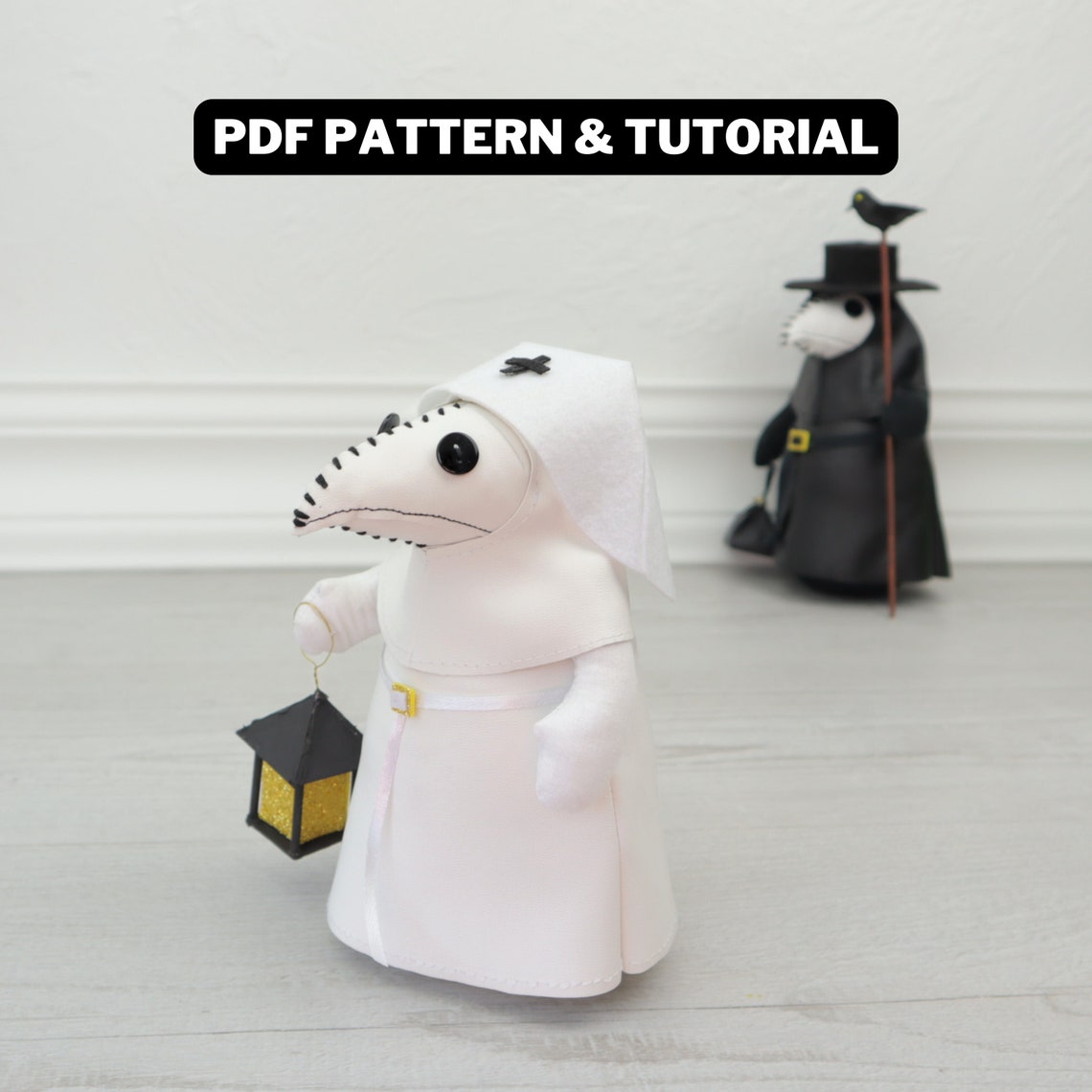 Plague Nurse Rag Doll Sewing Pattern Creepy Doll Do It Yourself - Etsy