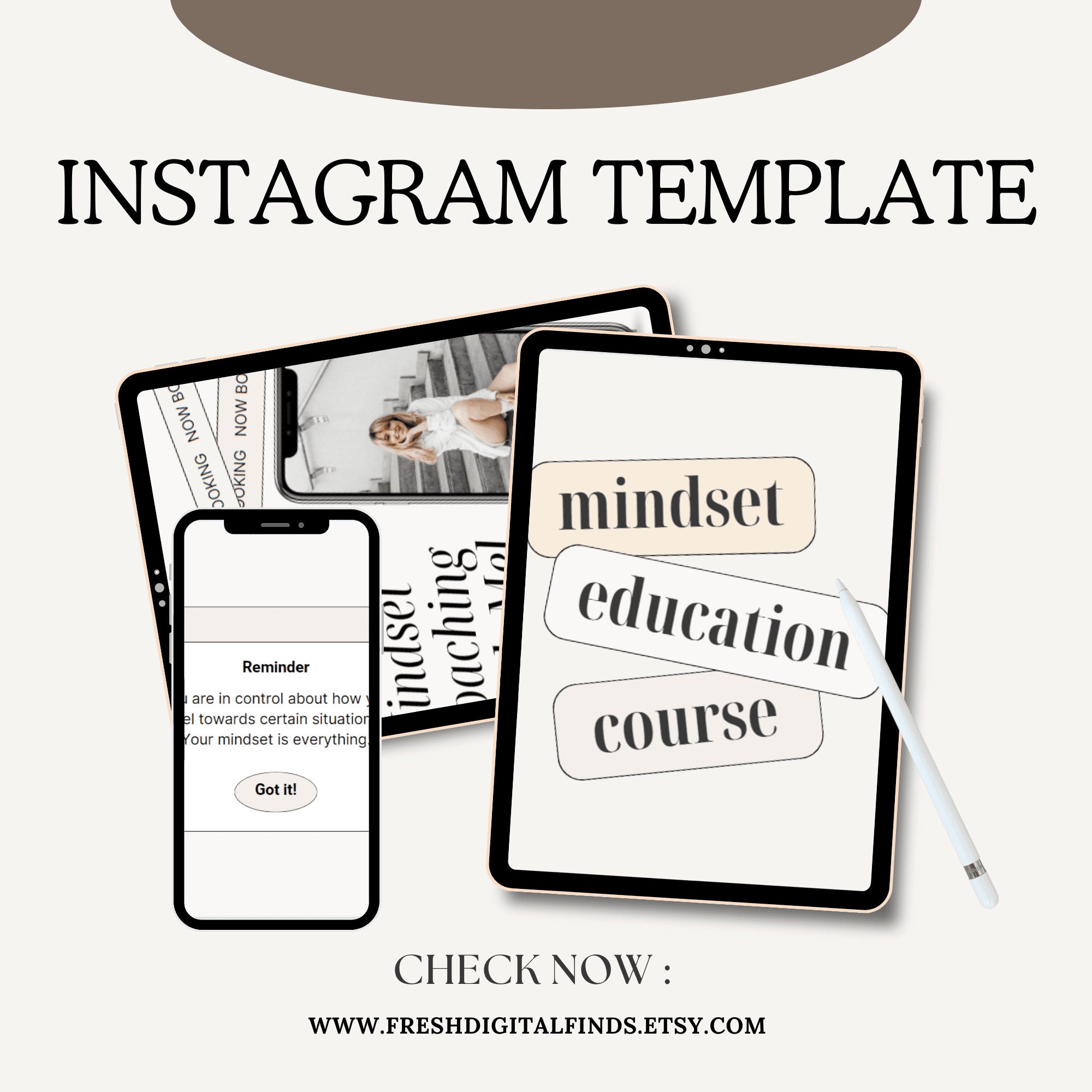 Coaching Instagram Template for Canva, Canva Template,life Coach ...