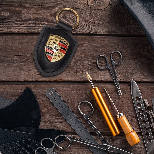 keychain of Porsche, Handcrafted to Elevate Your Everyday