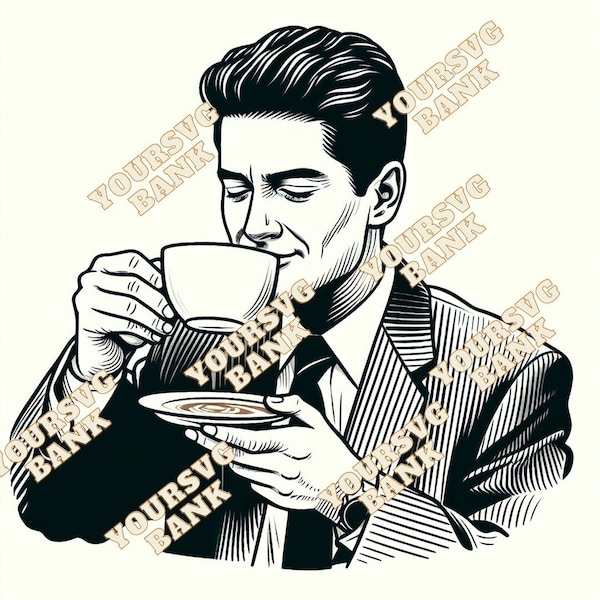 Agent Dale Cooper Twin Peaks SVG