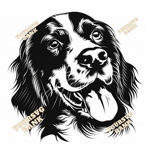Arte digitale Springer Spaniel inglese: disegni SVG e PNG per la creazione