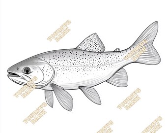 Forelle SVG & PNG: Angeln Clipart Digital Art