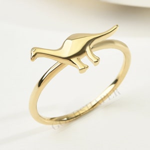 14K Gold Dinosaur Ring, Gold Dinosaur Ring, Dinosaur Ring, Dinosaur Shape Ring, Dino Ring, Dino Gold Ring, 14K Gold Ring, 14K Gold Dinosaur.