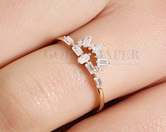 14K gouden kroonring, gouden kroonring, prinsesring, koninginring, gouden prinsesring, kroonring, kroonsieraden, 14K gouden ring.