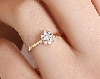 14K gouden kroonring, gouden kroonring, prinsesring, koninginring, gouden prinsesring, kroonring, kroonjuwelen, 14K gouden ring.