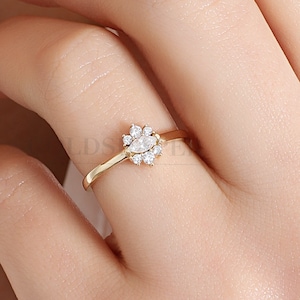 14K Gold Crown Ring, Gold Crown Ring, Princess Ring, Queen Ring, Gold Princess Ring, Crown Ring, Crown Jewelry , 14K Gold Ring.