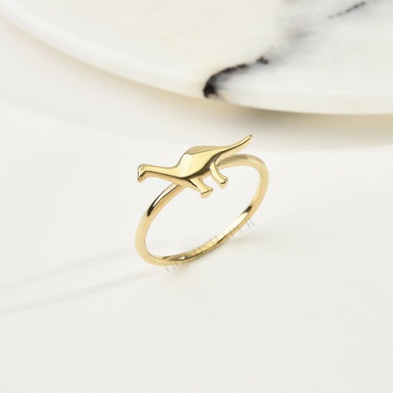 14K Gold Dinosaur Ring, Gold Dinosaur Ring, Dinosaur Ring, Dinosaur Shape Ring, Dino Ring, Dino Gold Ring, 14K Gold Ring, 14K Gold Dinosaur.