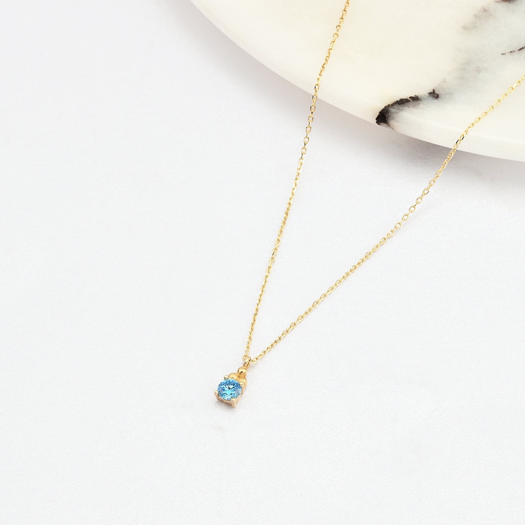 Grand Revival 14K Gold Aquamarine Pendant Necklace