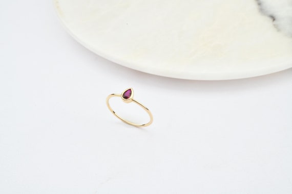 14K Gold Ruby Ring, Gold Ruby Ring, Ruby Ring, Gemstone Gold Ring, July Birthstone Ring, Ruby Gemstone Ring, 14K Gold Ring.