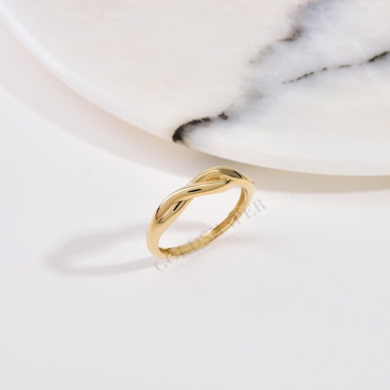 14K Infinity Gold Ring, Infinity Ring, Love Ring, Minimalist Ring, Infinity Symbol Ring, Gold Love Ring, 14K Gold Ring.