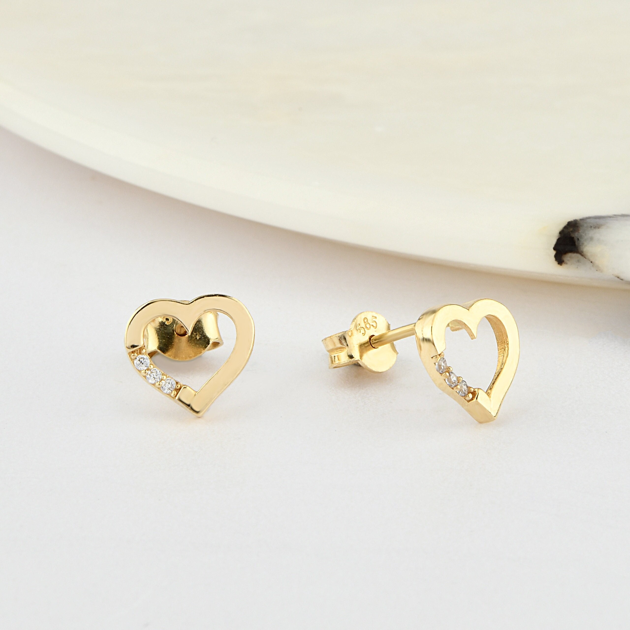 14K Gold Heart Earrings, Heart Gold Earrings, Heart Earrings, Love Earrings, Heart Stud Earrings, 14K Gold Earrings, Gold Stud Earrings. - Etsy 14K Gold Heart Earrings, Heart Gold Earrings, Heart Earrings, Love Earrings, Heart Stud Earrings, 14K Gold Earrings, Gold Stud Earrings. - Etsy